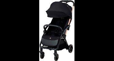 Kinderkraft APINO Kinderwagen – Tot 24 kg – Automatisch Opvouwbaar – Lichtgewicht 7,5 kg – 4-Positie Rugleuning – Verstelbare Voetsteun – Raven Black