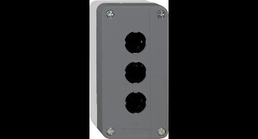 Schneider Electric XALD03 Lege behuizing 3 inbouwplaatsen Zonder markering Donkergrijs, Lichtgrijs 1 stuk(s)