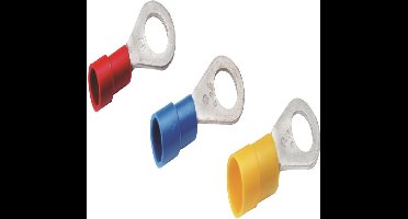 Cimco kabelschoen ring M6 4 - 6mm2 geel 100 stuks