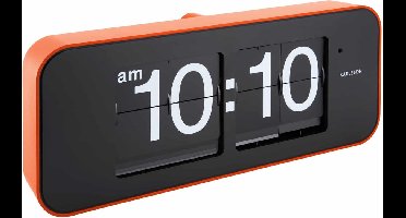 Karlsson Wandklok Wide Flip - Oranje - 40.5x9x16.5cm - Wandklok Scandinavisch