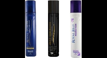Naturelle Cosméticos Royal Jelly Reduction 1L & Naturelle Cosmetics Royal Power Premium keratin Best Smooth, 1000ml & Naturelle Cosmetics Royal Power Organic Protein 1000ml