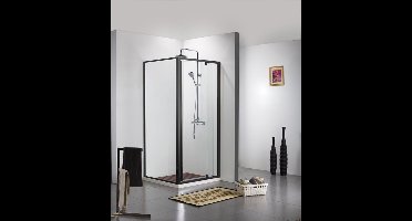 Sanifun douchecabine Luka 1120-1220 x 870-890 Zwart Z