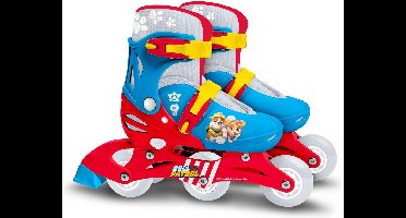 Nickelodeon Paw Patrol Twee in Eén Skate - Verstelbaar - Maat 27-30 - Blauw/Rood - 2 of 3 Wielen - Hiel-Rem