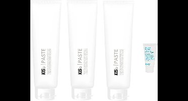 3x Kis Styling Hair Paste 150ml + WILLEKEURIG Travel Size