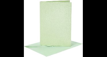 Creotime Set Van 4 Blanco Kaarten En Enveloppen 10,5 X 15 Cm