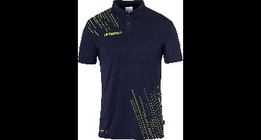 Uhlsport Score 26 Polo Heren - Marine / Fluogeel | Maat: S