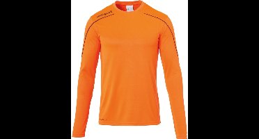 Uhlsport Stream 22 Voetbalshirt Lange Mouw Heren - Fluo Oranje / Zwart | Maat: 2XL