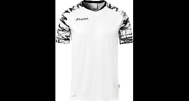 Uhlsport Goal 25 Shirt Korte Mouw Heren - Wit / Zwart | Maat: L
