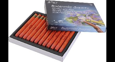 Aquarelkrijt, vermilion red (333), 12 stuk/ 1 doos