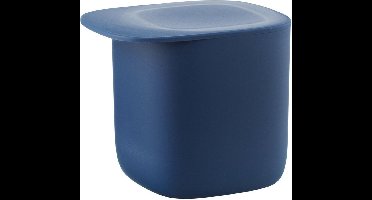 Qualy - Voorraadpot Voedselcontainer 0.6L “FLAT TOP Storage Jar” W100 x L120 x H106 mm 184 gr Navy