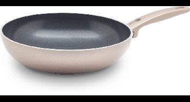Greenpan Cambridge Bronze Keramische Wokpan zonder deksel Ø28cm - 3.5L – PFAS-vrij – Inductie Wokpan – Ovenbestendig tot 160°C – Vaatwasserbestendig – Snelle opwarming – Koudgrepen – Brons