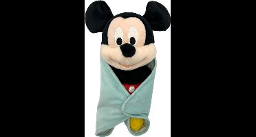 Disney - Mickey Mouse met dekentje knuffel - 25 cm - Pluche