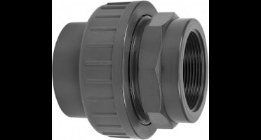 Druk PVC 3-delige koppeling - 25mm x 3/4 Binnendraad - 10 bar