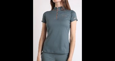 Montar MoKelsey Rosegold crystal Poloshirt - maat L - jade