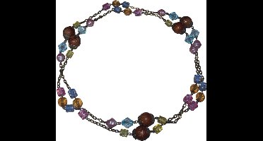 Ketting brons met diverse kleuren patronen