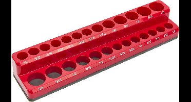 HBM magnetische accessoirehouder voor 26 stuks 1/4 inch metrisch, blauw