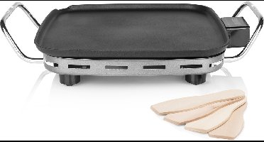 Princess Mini Table Chef 102210 - Grill & Bakplaat - Gourmet - 28x28 cm - Regelbare thermostaat