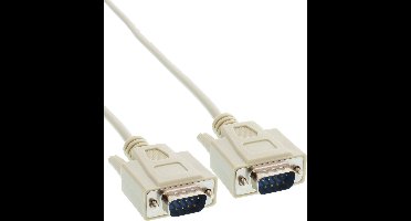 Premium seriële RS232 kabel 9-pins SUB-D (m) - 9-pins SUB-D (m) / gegoten connectoren - 3 meter