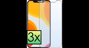 Screenprotector - 3 Stuks - Geschikt voor Apple iPhone 12 - Extra Sterk - Beschermglas - Gehard Glas - Tempered Glass - Screen Protector - Bescherm Cover