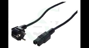 Tefal Apparaatsnoer C15 plug - 3x 0,75mm / zwart - 1 meter
