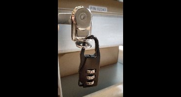 Lockerslot met oogsluiting - geschikt voor hangslot - 16 MM