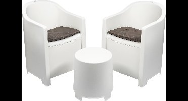 Niceey Tuinset Luna - 3 Delig - Wit