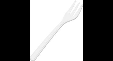 snackvork herbruikbaar met snijkant 130mm 50 stuks wit | 20 stuks