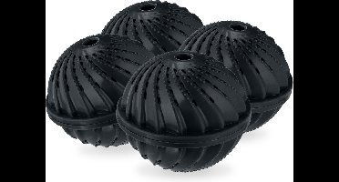 wasbol set van 4 - voor wasmachines - tot 90°C - huidvriendelijk - zwart