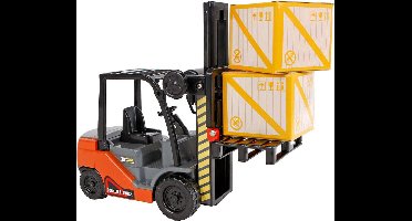 2-Play Vorkheftruck - Speelgoed heftruck met frictie en 2 dozen - 20,5 cm