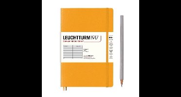 Leuchtturm notitieboek softcover 19x12.5cm lijn rising sun - Notebook - 4004117610837