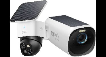 eufy Security S340 SoloCam 3K Draadloze Solar Beveiligingscamera + eufyCam 3 add on - Voordeelbundel
