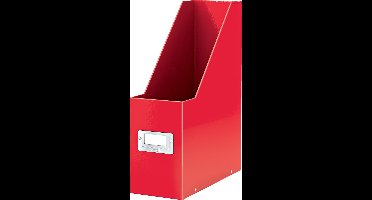 Leitz Click & Store WOW Tijdschriftencassette - Lectuurbak - 77% Gerecycled Karton - 10.3 x 33 x 25.3 Cm (BxHxD) - Rood