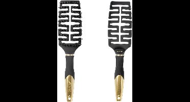 Max Pro Detangler Haarborstel Goud - Antiklit - Haar borstel - Jongens en meisjes - Comb - Brostel - Goud - Zwijnenhaar borstel