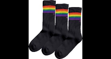 Björn Borg unisex core 3P sokken pride zwart