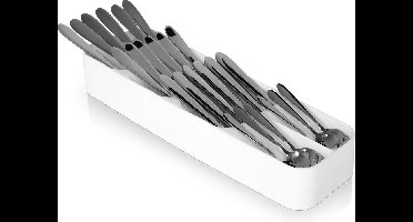 Bestekbak Wit 39x11,5 cm - Bestekhouder - Bestekcassette - Besteklade