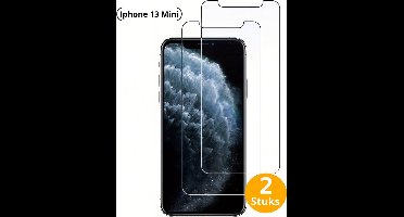 Livano Telefoon Glasplaatje - Beschermglas - Glaasje - Screen Protector - Screenprotector - Extra Sterk - Shockproof - Premium Protection - Geschikt Voor Iphone 13 Mini