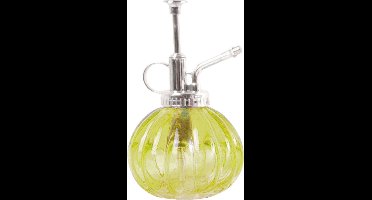 Esschert Design plantenspuit/vernevelaar - glas - geel/zilver - 15.5 cm