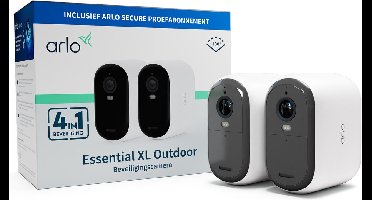 Arlo Essential HD XL draadloze beveiligingscamera voor buiten - 2 IP-Camera's