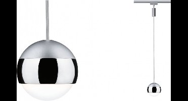 Paulmann 96804 URail LED-pendellamp Capsule II 440lm 6,3W 4000K dimbaar 230V mat chroom, chromen railsysteem