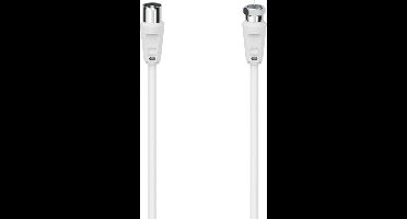 Hama 00305058 coax-kabel 3 m F-type Coaxiaal Wit
