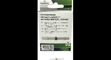 Quadrios 2011C398 Stootverbinder 0.25 mm² 0.34 mm² Volledig geïsoleerd Wit 20 stuk(s)