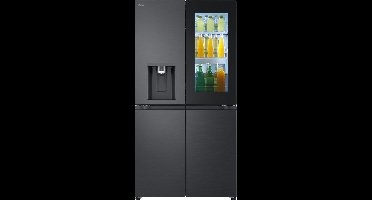 LG InstaView GMG960EVJE, Vrijstaand, Multideur, Zwart, 4 deur(en), Essence Black Steel, Touch
