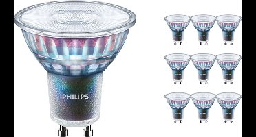 Voordeelpak 10x Philips MASTER LED Spot ExpertColor GU10 PAR16 3.9W 265lm 36D - 927 Zeer Warm Wit | Beste Kleurweergave - Dimbaar - Vervangt 35W