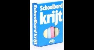 Verhaak Schoolbordkrijt Gekleurd 8 Cm 12 Stuks