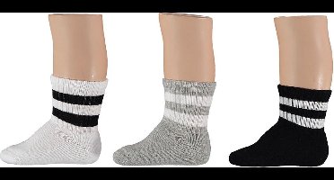 Apollo - Baby Sokjes Sport - Multi Grijs - 0/6M - Baby sokjes - Baby sokken