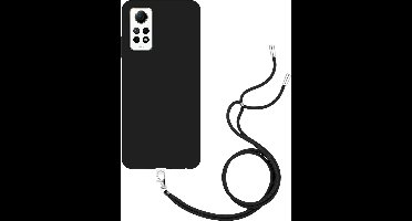 Just in Case hoesje met koord geschikt voor Xiaomi Redmi Note 12 Pro (4G) Hoesje met Koord - Flexibele Case - Zwart