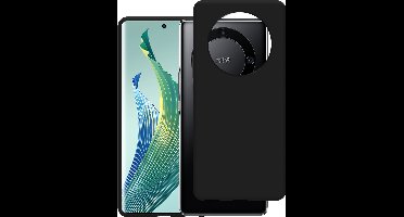 Just in Case hoesje geschikt voor Honor Magic5 Lite Hoesje Siliconen - Flexibele Case - Zwart