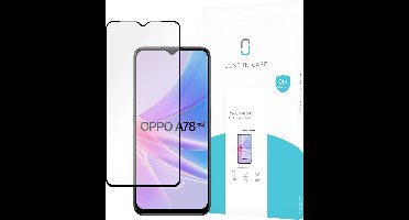 Just in Case screenprotector geschikt voor OPPO A78 (5G) - Screenprotector Full Cover Gehard Glas