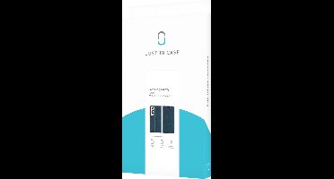 Just in Case hoesje geschikt voor Samsung Galaxy S22+ - Hoesje met Pasjeshouder - Luxe Book Case - Blauw