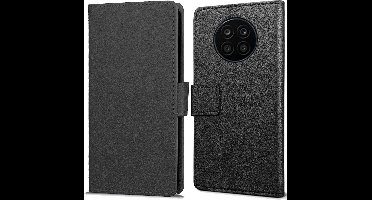 Just in Case hoesje geschikt voor Honor 50 Lite - Hoesje met Pasjeshouder - Luxe Book Case - Zwart